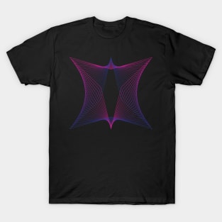 Abstract Geometric Shape Neon Color T-Shirt